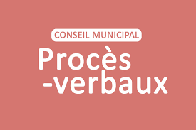 Procès-verbal du conseil municipal